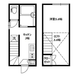 梅島駅 徒歩5分 1階の物件間取画像